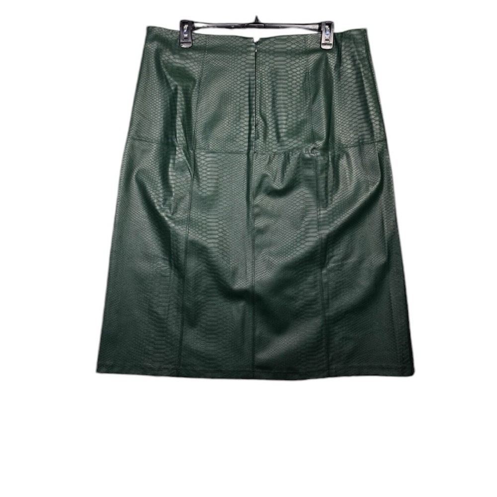 Green Faux Leather Snake Skin